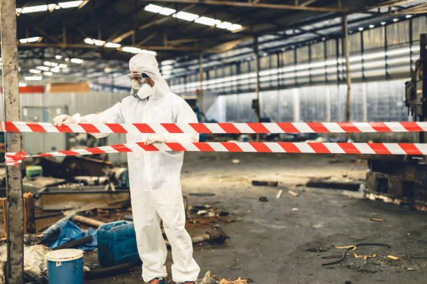 Professional Hoarding Cleanup technician working in Roscoe, IL